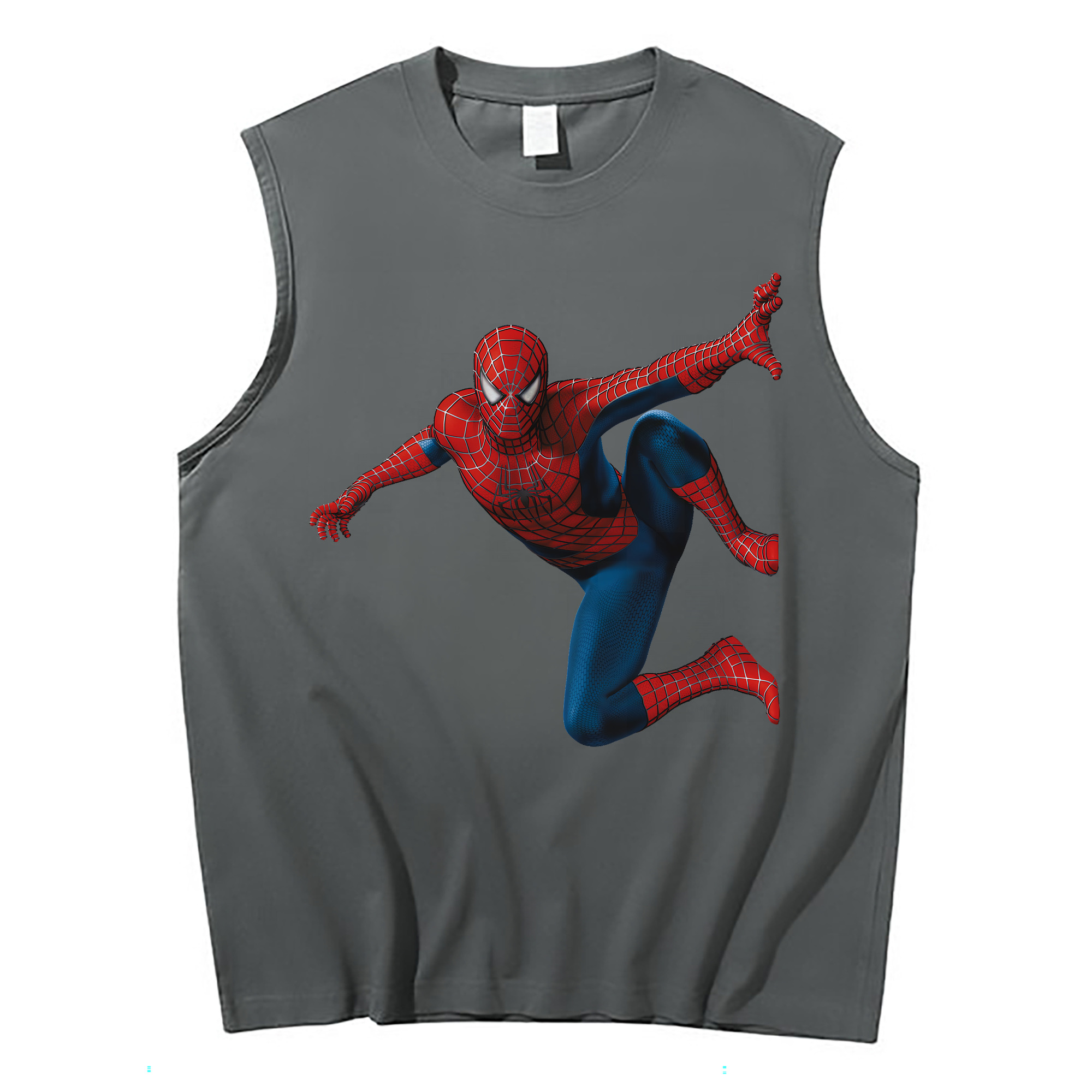 （画像用） Spider Man スパイダーマン コットン100％タンクトップ（フロントプリント）